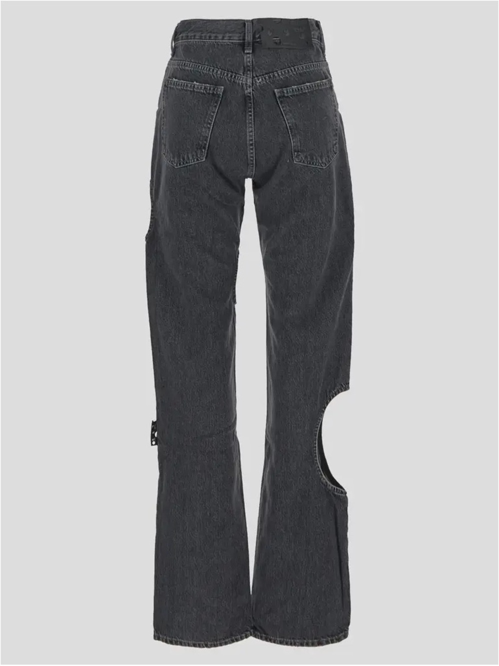 Off-White Cut-out Straigh Leg Jeans Size 30 Never Worn Without Tag - Picture 3 of 7